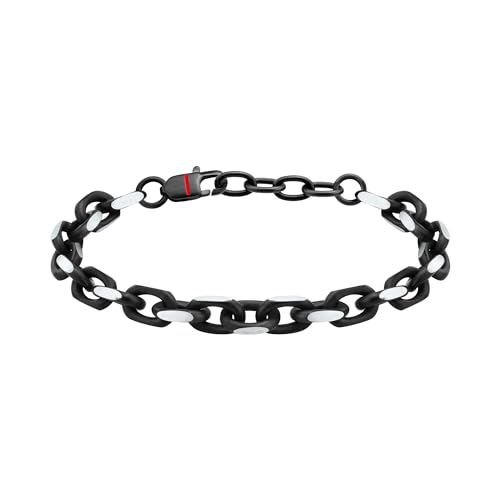 Sector No Limits Bracciale Uomo In Acciaio, Catena, Lunghezza 23 Cm, Collezione Sector Bold - Saxs03