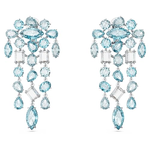 Orecchini A Clip Da Donna Gema Blu Placcato Rodio 5666015