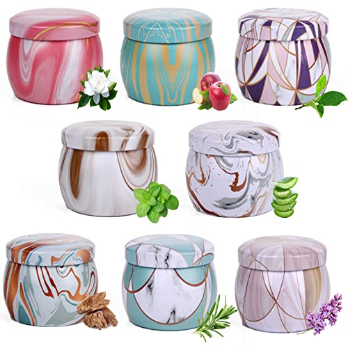 Set Candele Profumate 4.4Oz Candele Profumate Regalo 8Pcs Candele Profumate 100% Di Cera Di Soia Naturale Regalo Perfetto Per Casa Ufficio Appuntament