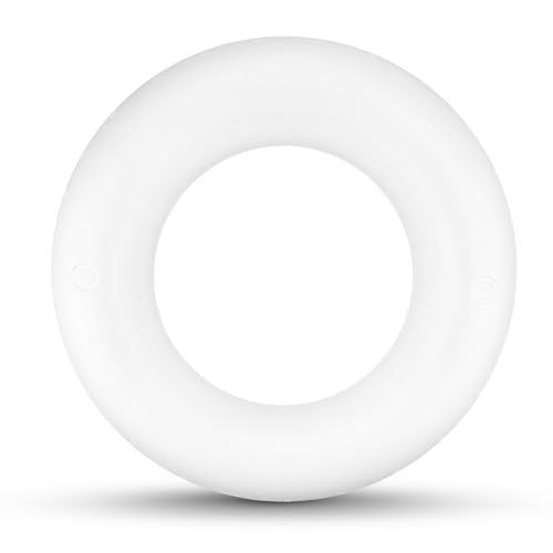 Netuno 1 Pezzo Mezzo Anello In Polistirolo 30 Cm Mezzo Cerchio Bianco Polistirolo Mezza Corona Anello Piatto Ghirlanda Da Tavolo Corona Piatta Base Pi