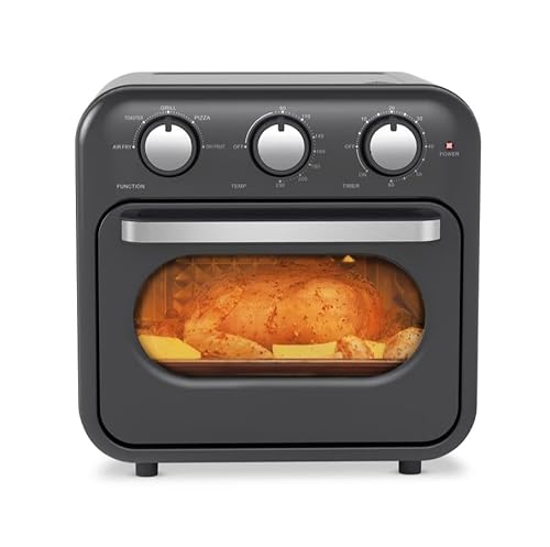 Friggitrice Ad Aria Superior Vintage Empotec Colore Grigio Forno 230 Gradi Cottura Timer 16 Lt Potenza 1200-1400W Voltaggio 220-240V Manopole Multifun