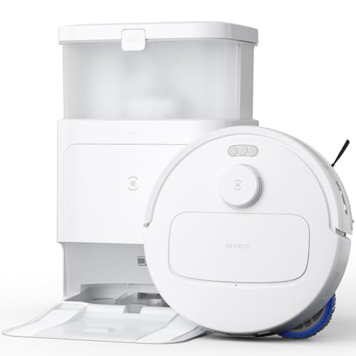 Ecovacs Deebot N30 Pro Omni Robot Aspirapolvere Lavapavimenti, 10000Pa, Mopping Adattivo Dei Bordi, Zerotangle, Lavapavimenti Ad Acqua Calda, Asciugat