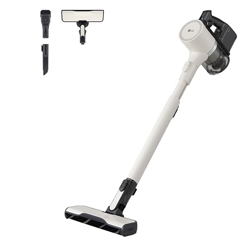 Lg Cordzero A9K Lite1C, Aspirapolvere Senza Fili, Sistema Kompressor, 220W, Autonomia 60 Min, Maxi Spazzola Parquet Con Led Rivela Polvere, Wi-Fi, 2 A