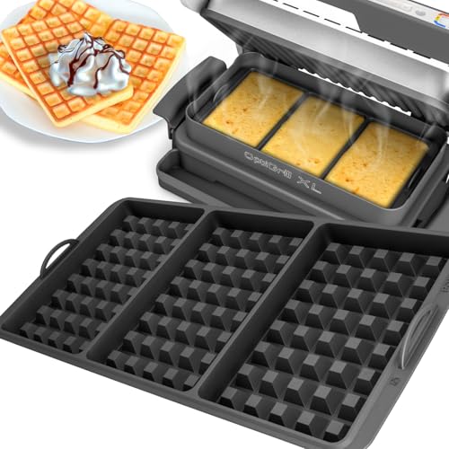 Inserto Per Waffle Compatibile Con Tefal Optigrill Xl, 4 In 1 Xl, 2 In 1 Xl, Elite Xl, Plus + Xl, Elite Plus Xl, Inserto In Silicone, Cialde Belghe, W