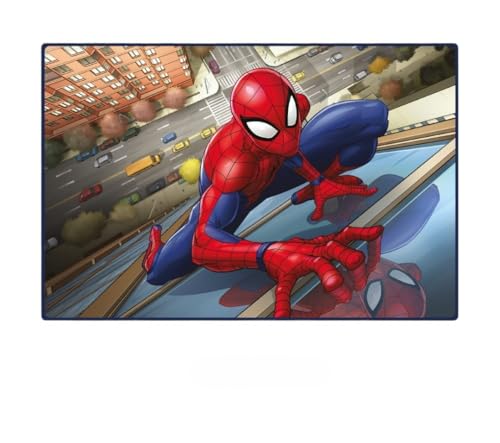 Caldarelli Group S.R.L. Tappeto Disney Cartoni Animati 80X120Cm - Design Colorato Con Personaggi Preferiti - Ideale Per Stanza Bambini E Gioco (Spider