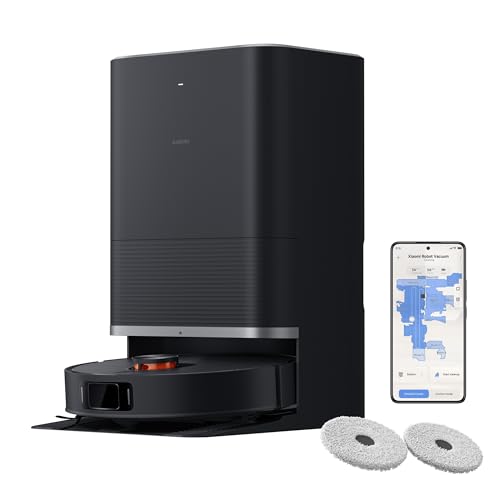 Xiaomi Robot Vacuum X20 Max, Robot Aspirapolvere Lavapavimenti, Panno Laterale Estensibile, Auto-Pulizia Panni Con Acqua Calda A 55°C, Aspirazione 8.0