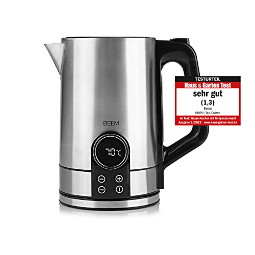 Beem Tea-Switch, Bollitore Con Regolazione Della Temperatura E Volume Di 1,7 L, Scelta Della Temperatura 40 – 100 °C E Indicatore Di Temperatura, Prep