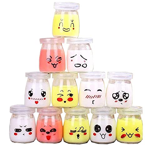12 Vasetti Per Yogurt Con Coperchio, 100 Ml Vasetti Per Yogurt Di Ricambio Bicchieri Per Yogurtiera Per Varoma Del Bimby, Bimby Tm5/6, Multicooker