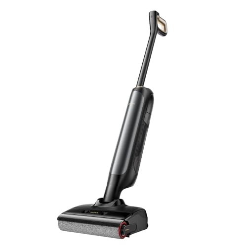 Mova Aspirapolvere Lavapavimenti M10, Design Piatto 180°, Rotazione 90°, 0,9 Kg In Movimento, Pulizia Spazzola 75 °C, Asciugatura Aria Calda 5 Min, An