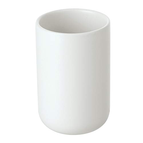 Portaspazzolino In Ceramica Bianco Linea Oslo Feridras