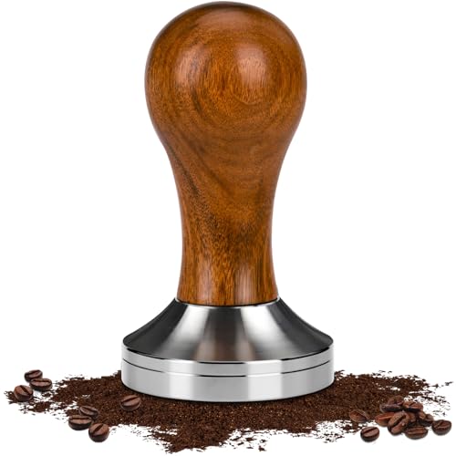 Nathrbtv Tamper Per Caffè 51Mm Pressino Espresso Tamper Di Caffè In Acciaio Inox Espresso Caffè Tamper Con Base Ondulata Per Caffè Per Caffè Barista E