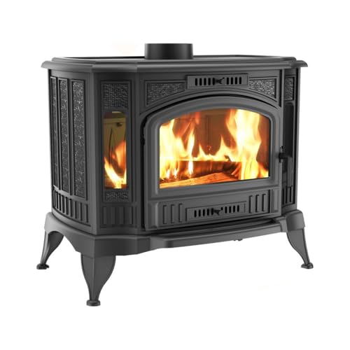 Kratki Stufa A Legna In Ghisa Koza K9 10Kw Ø130Mm |Gamma Di Potenza 8,5-12,5Kw | Stufe Economica Eco-Design | Stufe Retro & Vintage | Stufe Svedesi | 