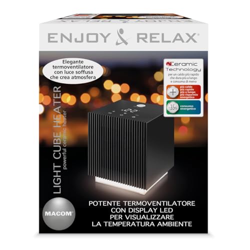 Macom 931 Enjoy & Relax Light Cube Heater Termoventilatore Ceramico