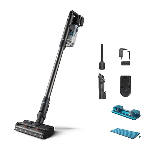 Philips Aspirapolvere Senza Fili Serie 7000 Aqua, Motore Digitale, Powercyclone 12, Con Luci Led, Modulo Aqua Rimovibile, Fino A 80 Minuti Di Autonomi