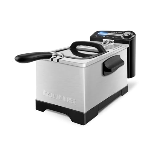 Taurus 973953 – Friggitrice Professionale, 2100 W, 3 L, Filtro Dell'Olio