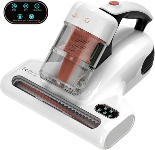 Jigoo J200 Aspiratore Portatile Antiacaro Battimaterasso Con Luce Uv-C,Aspirapolvere Materassi Da 500W Con Riscaldamento A 55 ℃,Antibatterico,Rimuove