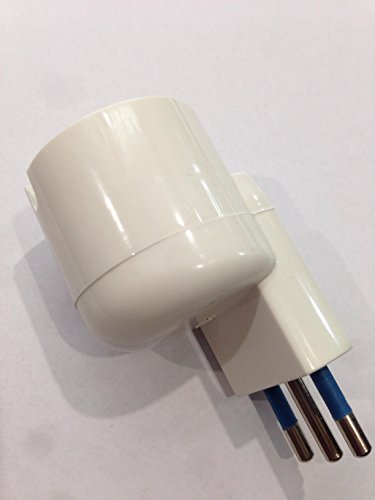Fai Adattatore Salvaspazio Schuko, Bianco Flowp