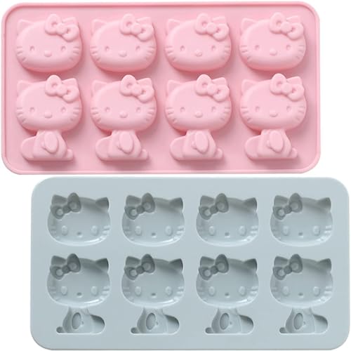 Mamian 2 Pezzi Stampi Per Cioccolatini, Stampi In Silicone Per Dolci, Stampo Per Torrone, Bella Forma Di Gatto, Per Caramelle, Cioccolato, Torta, Gela