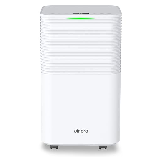 Air Pro Deumidificatore Digitale 12 L/Dì - Serbatoio 2 L, Sleep, Timer 24/H Asciugatura Biancheria, Camera Letto, Cantina, Garage, Cucina - Muffa Elet