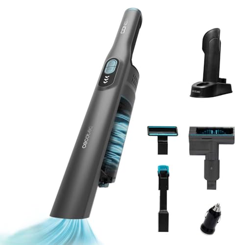 Cecotec Aspirapolvere Portatile Senza Fili Per Auto, Tappezzeria Conga Rockstar Micro+ Clean&Car. 210W, Motore Digitale Brushless, 20Kpa, Autonomia 40
