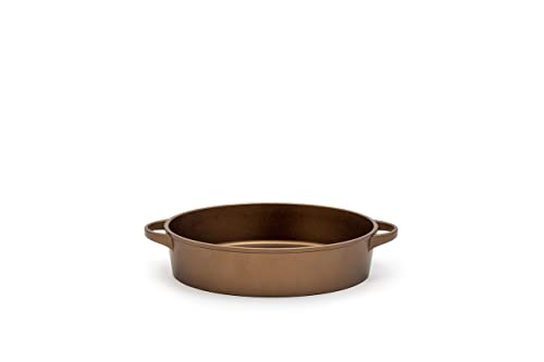 Tegame Antiaderente 36 Cm In Alluminio Luchetti K360. Capienza 6 Litri Per Tutti I Piani Cottura Eccetto Induzione. Anche Forno