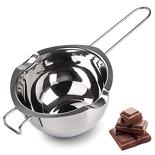 Dher 600Ml Cioccolato Pentola Bagnomaria In Acciaio Inox Melting Pot Sciogliere Il Cioccolato Fondente Burro Melting Pot Acciaio Inossidabile Scioglie