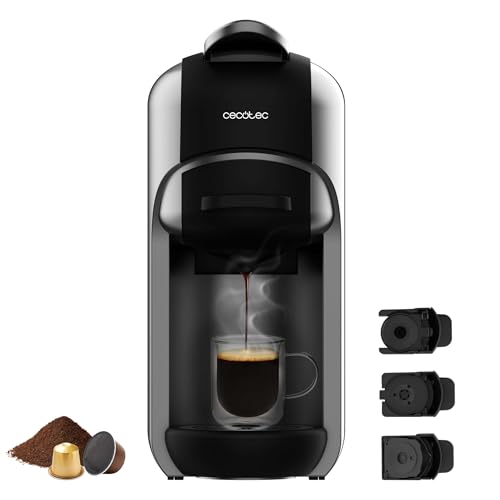 Cecotec Macchina Da Caffè Espresso Freestyle Compact. Potenza 1450 W, Thermoblock, Design Elegante E Compatto, Pompa Di Pressione Forcearoma 19 Bar, S