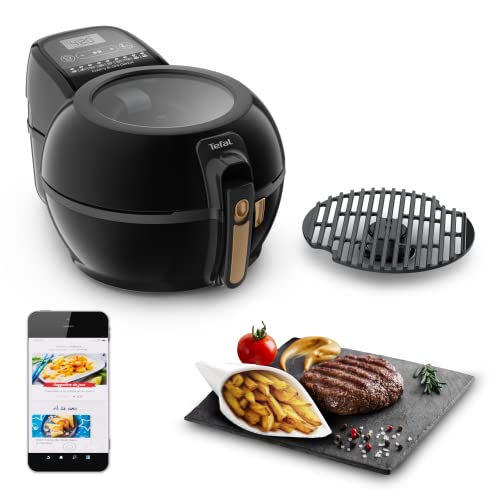 Tefal Actifry & Grill Genius Friggitrice Senza Olio Funzione Grill, 9 Menu Automatici, Griglia Inclusa, Libro Di Ricette Digitale, Prodotto In Francia