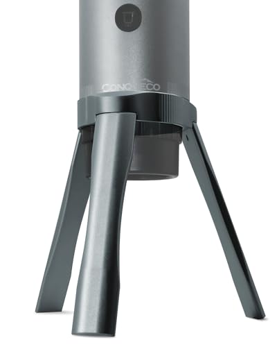 Conqueco Supporto Per Macchina Da Caffè Portatile: Supporto In Alluminio Rimovibile Compatibile Macchina Per Espresso Portatile
