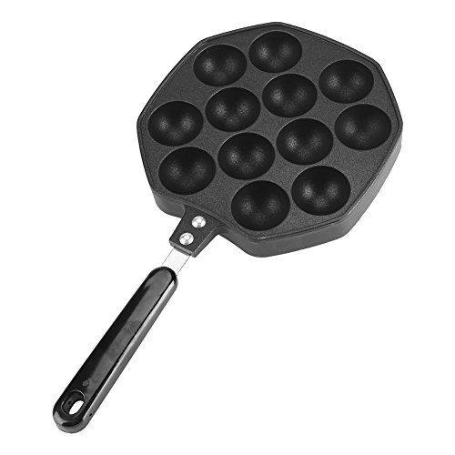 Takoyaki Grill Pan 12 Fori Alluminio Anti-Aderente Takoyaki Grill Plate Stampo Per Cottura Polpette Polpo Strumenti Cottura Della Muffa Accessori Cuci