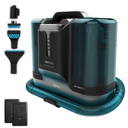Cecotec Aspirapolvere Per Materassi E Tappezzerie Senza Cavo Conga Carpet & Spot Clean Infinity. 150W, 2 Batterie Intercambiabili, Autonomia 60 Minuti