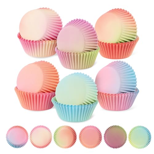 Lwmtt 300 Pezzi Pirottini Per Muffin Carta Pirottini Per Confetti Dimensioni Normativo Pirottini Muffin Colori Arcobaleno Pirottini Cupcake Per Pastic