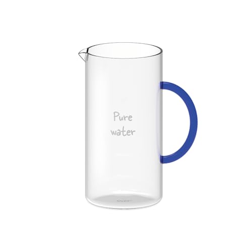 Wd Lifestylecaraffa In Vetro Con Manico Blu 1,3 Litri