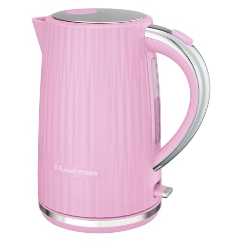 Russell Hobbs Bollitore Elettrico Eden Lampone (Capacità 1,7L,Apertura A Pressione, Beccuccio Perfect Pour, Filtro Lavabile Rimovibile, Interruttore I