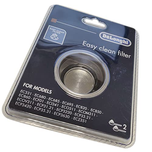 Filtro Per Caffettiera Da 2 Tazze De Longhi (Ec680, Ec820, Ec850, Ec860, Eco311, Ecz351), Cod. 6013211231-7313285839
