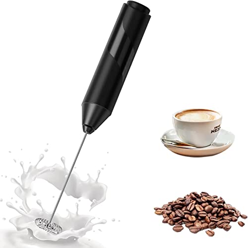 Kkne Schiumatore Elettrico Per Latte, Frusta Per Caffè, Cioccolata Calda, Uova.