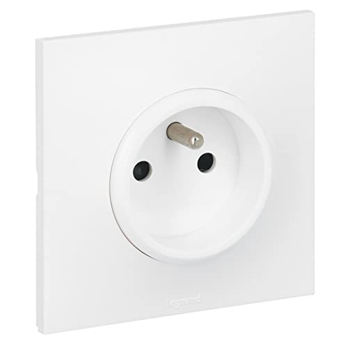 Legrand Leg91330 Presa 2 Poli Terra, 3680 W, 230 V, Bianco