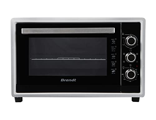 Brandt Fc4200Ms - Mini Forno - 42L - Multifunzione -240°C - 5 Posizioni Di Cottura - Porta Doppio Vetro - Accessori: Leccafritte, Griglia, Pinza Per R