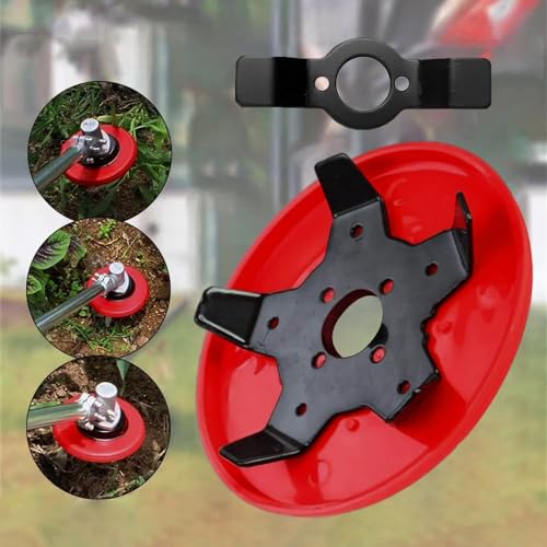 Disco Decespugliatore, Lama Decespugliatore Con 2 Tipi Di Lame Da Taglio, Universale Lama Per Decespugliatore, Accessori Decespugliatore Per Rasoi Per