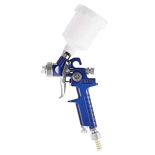 Pistola Spray Per Vernice Hvlp Da 0.8 Mm Ugelli Con Contenitore 120 Ml, Aerografo Alimentazione A Gravità Professionale