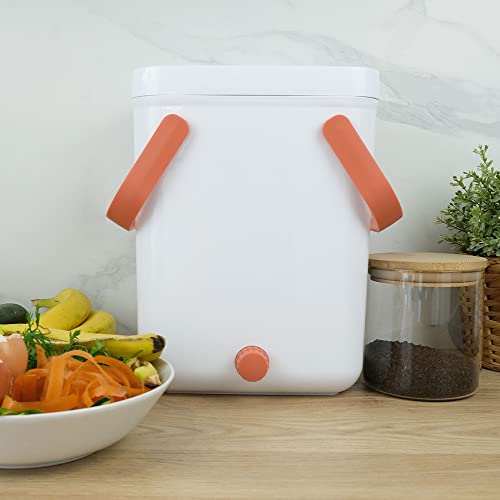 Cécoa - Bokashi - Compostore Urbano 10L, Compostore Da Cucina, Set Per Rifiuti Di Cucina E Compostaggio, Con Attivatore Di Fermentazione