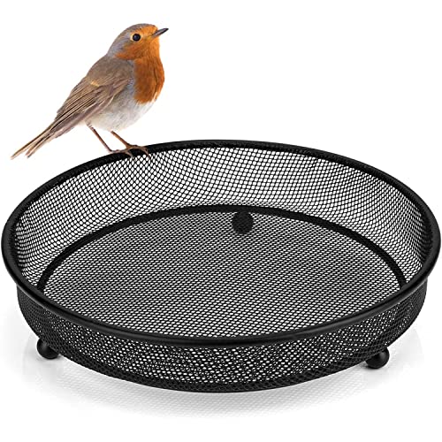 Wildlife Friend Mangiatoia Per Uccelli Con Diametro Di 18 Cm, Realizzata In Metallo, Porta Cibo Uccelli Selvatici, Mangiatoia Uccellini Da Esterno Res