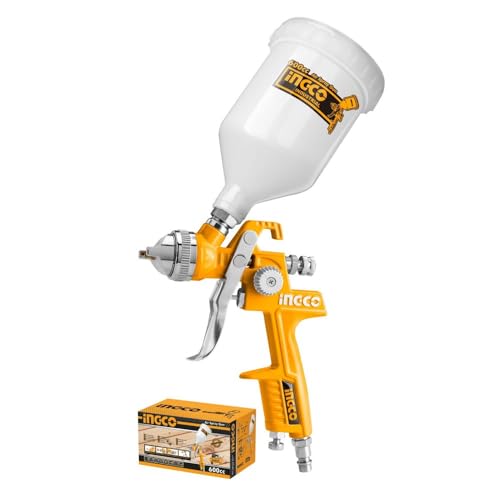 Aerografo Con Serbatoio Superiore 600Cc Per Operazioni Di Rifinitura Hplv 2-3.5Bar 119-200L/Min-Iaiadistribuzione