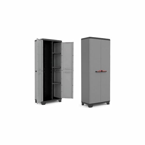 Iperbriko Armadio Armadietto In Resina Portascope Alto 68X38 H173 Cm Stilo