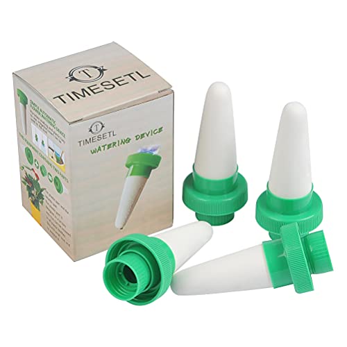 Coni Irrigazione Piante 10,5Cm Timesetl 4Pzs Coni Irrigazione Innaffiare Piante Dispenser Ceramica Auto Irrigazione Coni, Kit Per Irrigazione A Goccia