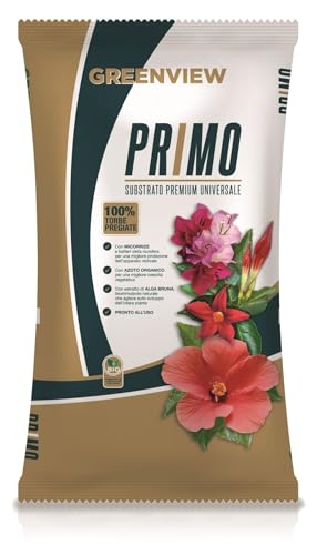 Greenview, Primo Terriccio Universale Di Alta Qualità Linea Garden, Substrato Ad Alta Aerazione E Drenaggio, Massimo Assorbimento Nutritivo (70 Litri)