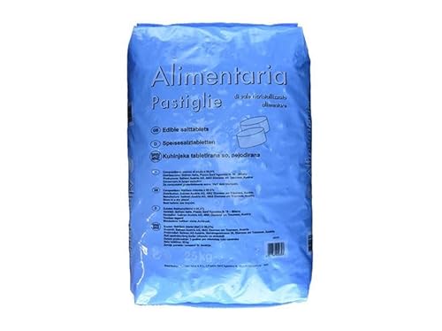 Geosism & Nature Pastiglie Di Sale Per Addolcitori D'Acqua (Alimentaria) 1,5X2,5 Cm (Pallet Da 40 Sacchi Da 25 Kg)