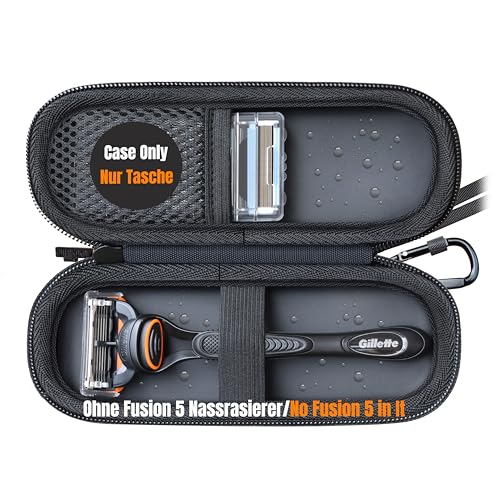 Woollo Custodia In Pu Compatibile Con Gillette Fusion 5 Rasoio Umido Da Uomo Portatile Duro Custodia Custodia Custodia Impermeabile Custodia Per Rasoi