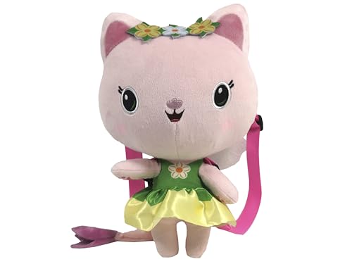 Cyp Brands Gabby - Zaino Per Bambini, Motivo Hadygata In Peluche, Con Nastri Regolabili E Rimovibili, Colore: Rosa, Prodotto Ufficiale, Rosa, Estandar