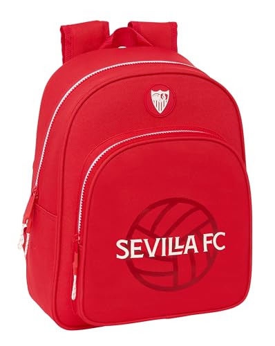 Safta Sevilla Fc - Zaino Per Bambini, Ideale Per Bambini Di Diverse Età, Comodo E Versatile, Qualità E Resistenza, 28 X 10 X 34 Mm, Colore Rosso, Ross
